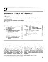 Image of publication Workplace Aerosol Measurement