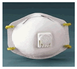 	N-95 Respirator with exhalation valve