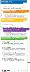 Dose reconstruction fact sheets