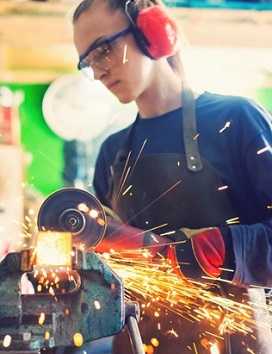 Man welding