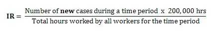 incidence rate formula
