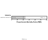 Site-specific Nasal Cancer by Industry for Construction Sector by Site 1999, 2003-2004 and 2007-2010