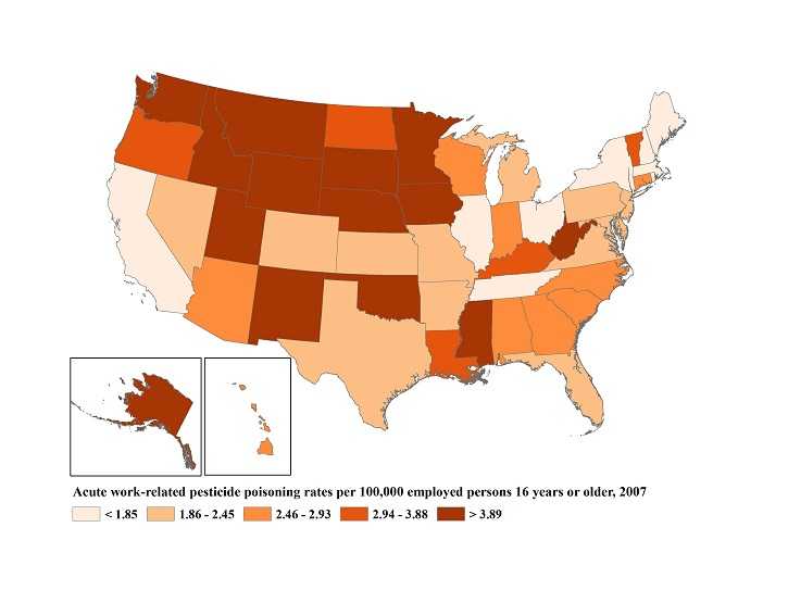 Pesticide 2007 map