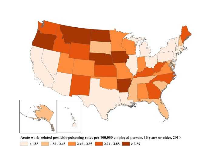 Pesticide 2010 map