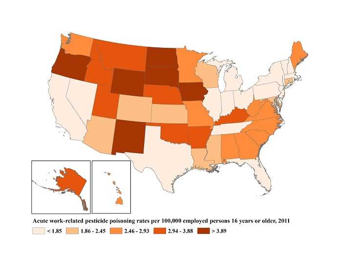 Pesticide 2011 map