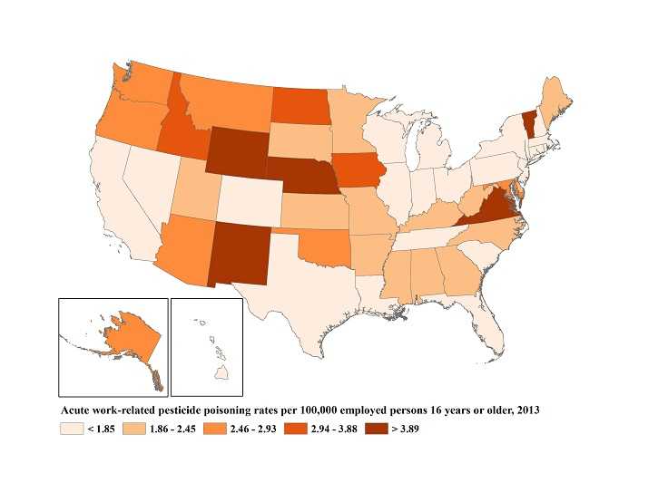 Pesticide 2013 map