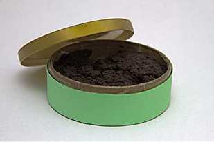 	open can of smokeless tobacco