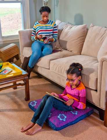 2 siblings at home keeping 6 feet away while sick.