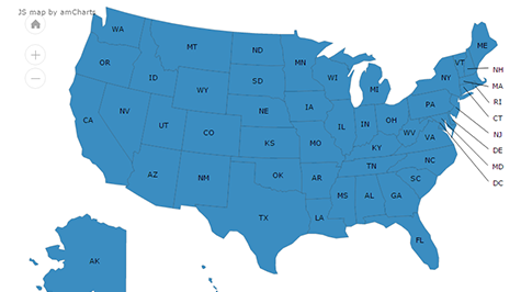 United States map showing key investments to combat antibiotic resistance.