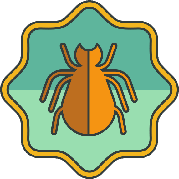 Vector image of tick