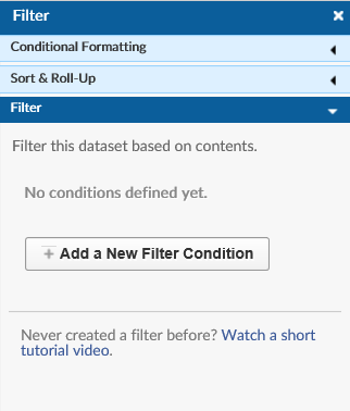 Create filtered views of datasets by year, location, age groups and more