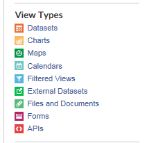 Explore view types available in OSHData