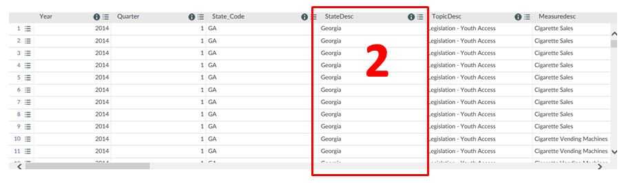 Filtering by State