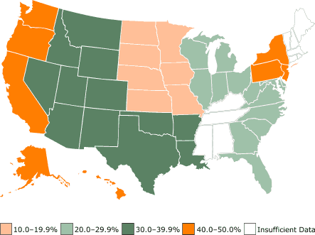 Map of the US