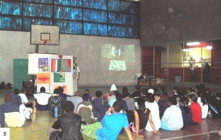 Photo of young people in a gymnasium