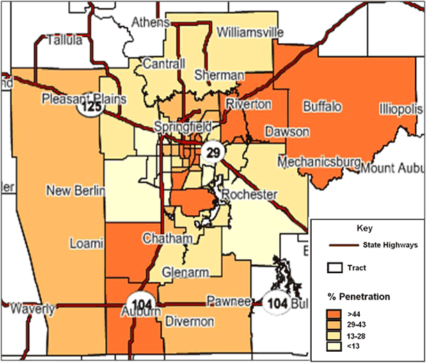 Map of Illinois