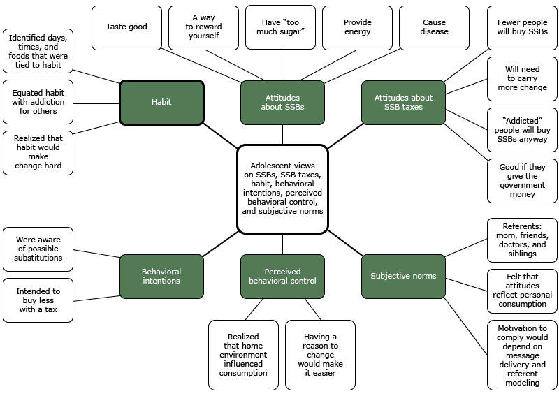 	Adolescents’ perceptions of the impact of a 20% sugar-sweetened beverage (SSB) tax, Romulus, Michigan, June 2014 