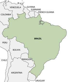 map of Brazil