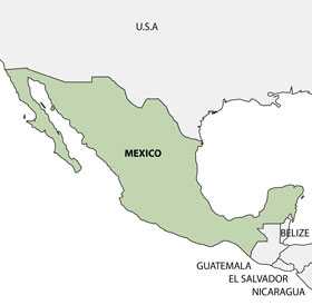 map of Mexico