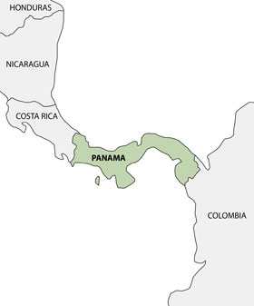 map of Panama