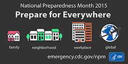 National Preparedness Month 2015: Prepare for Everywhere