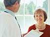 woman talking with her doctor