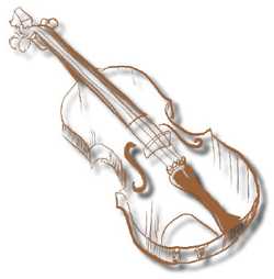 Illustration of violin