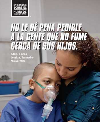 Un consejo sobre el humo de segunda mano. No le dé pena pedirle a la gente que no fume cerca de sus hijos.