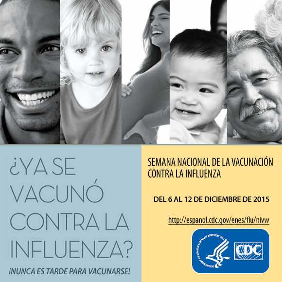 ¿Se ha puesto la vacuna contra la influenza? ¡Aún está a tiempo! Es la Semana Nacional de Vacunación contra la Influenza.