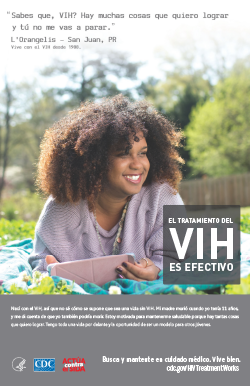 Afiche de la campaña 'El Tratamiento del VIH es Efectivo