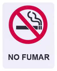 Señal de prohibido fumar