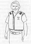 Figura 2 Chaleco PFD de Tipo III (Fuente: ASGCP [1992]. Reimpreso con permiso. Dibujo realizado por V. Culp)