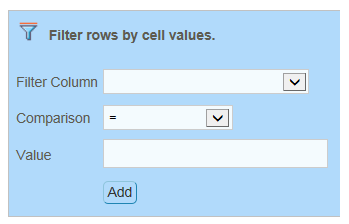 Custom Reports Filtering