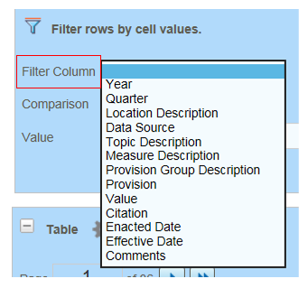 Custom Reports Filtering