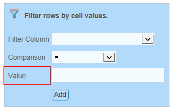 Custom Reports Filtering