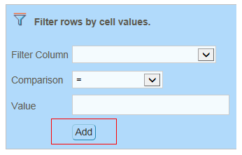 Custom Reports Filtering