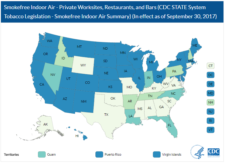 Interactive Maps Smokefree Indoor Air