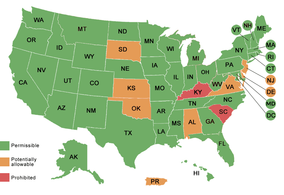 Map. Refer to table below.