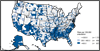 Figure 4. Chlamydia—Rates by County, United States, 2012