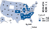 Figure K. Chlamydia — Prevalence Among Men Aged 16–24 Years Entering the National Job Training Program by State of Residence, United States and Outlying Areas, 2014