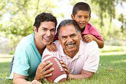 A man and his son and grandson.