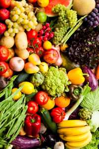 Assortment of fruits and vegetables