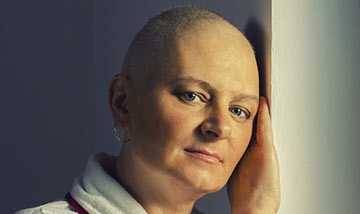 Woman with cancer