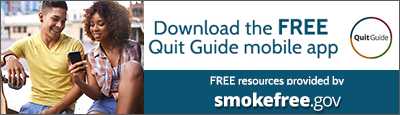 Download the FREE Quit Guide Mobile App FREE resources provided by smokefree.gov