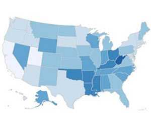 Map of states