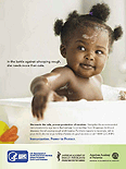 Baby in the bathtub.