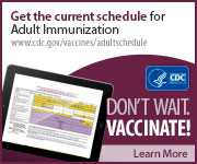 Adult vaccine schedule.