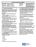 Diphtheria, Tetanus, and Pertussis (DTaP) VIS