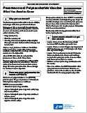 Pneumococcal Polysaccharide Vaccine