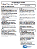 Tdap (Tetanus, Diphtheria, Pertussis) VIS